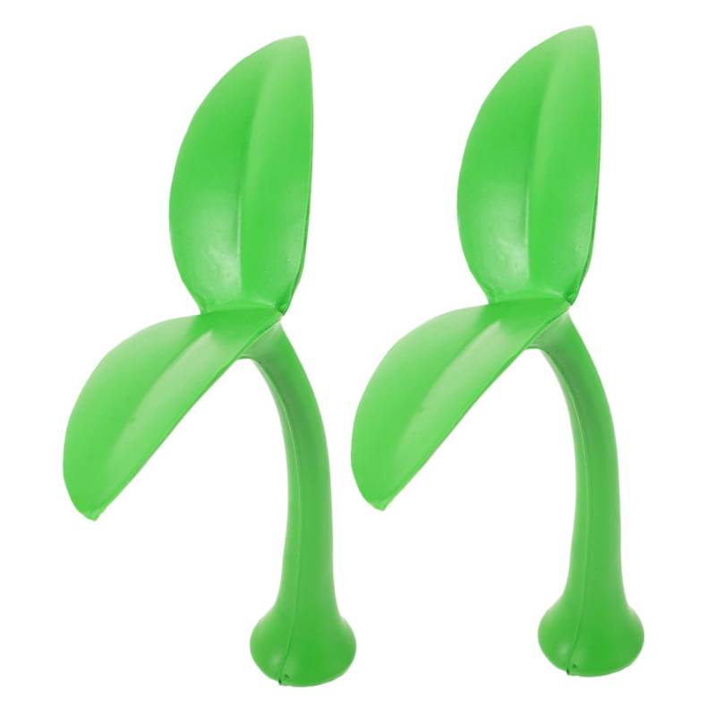 MAGICLULU 2 Stück Dachdekoration Frontaufkleber Für Nummer Autoband 3D Autodach Gras Mini Stoßstange Süße Dekorationen Figur Start Innenraum Autodachzubehör Ansicht Klebeschaum von MAGICLULU