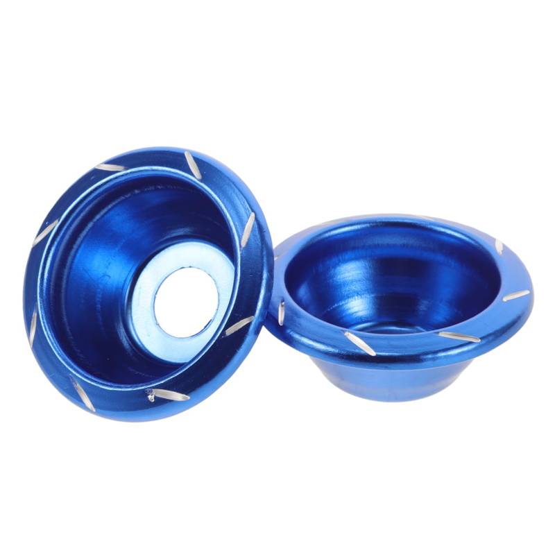 MAGICLULU 2 Stück Schutzprotektoren Crash Bobbins Gabelzubehör Vordere Scooter Rahmengleiter Abdeckung Schutzrad Motorradhalterung Slider Rahmengleiter Crash Aluminiumlegierung Blau von MAGICLULU