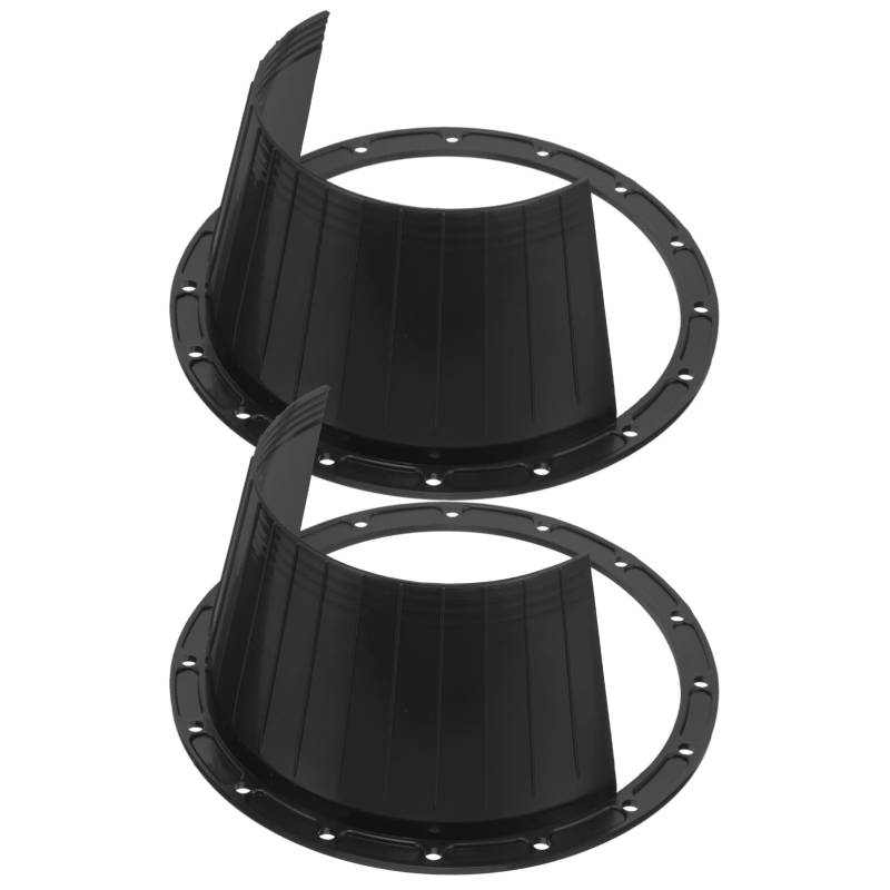 MAGICLULU 2 Stück Wasserdichte Lautsprecherabdeckung Audio- Auto Dichtung für Audiolautsprecher Lautsprecher klingelt schnell Austausch des Lautsprecheradapters Plastik Black von MAGICLULU