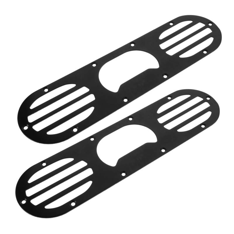 MAGICLULU 2 Stück universeller Heckdiffusor Autoänderungsteile Auto-Modifikationspanel Autoänderungen universelle hintere Stoßstange Auto -Geräte Aluminiumlegierung Black von MAGICLULU