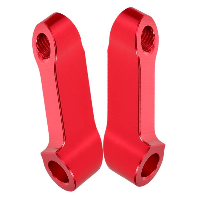 MAGICLULU 2 Stücke Rückspiegel Verlängerung Touring Halterung Modifikation Für Motorrad Extender Riser Rückspiegel Rot Aluminium Legierung von MAGICLULU