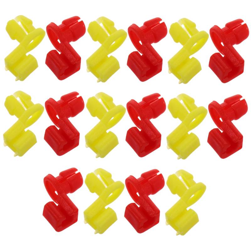 MAGICLULU 20 Stück Türschloss Ersatz Austausch des Heckklappengriffstangenclips Halteklammern klein LKW Stangenclip für Heckklappengriff Autoteile Griffclip Autoclips Plastik von MAGICLULU