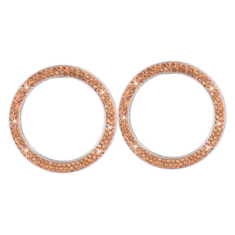 MAGICLULU 2Stücke Bling Auto Zündknopf Aufkleber Ring Dekoration Für Motor Start Stopp Kristall Strass Auto Zubehör Einfach Zu Installieren Hochwertiges Design von MAGICLULU