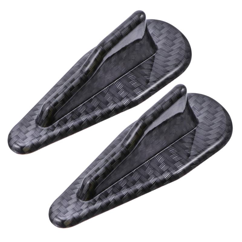MAGICLULU 2Stücke Luftwirbelgenerator Spoiler Diffusor Haifischflossen Form Für Autos Carbon Universelle Passform Verbessert Aerodynamik Und Kraftstoffeffizienz Einfache von MAGICLULU