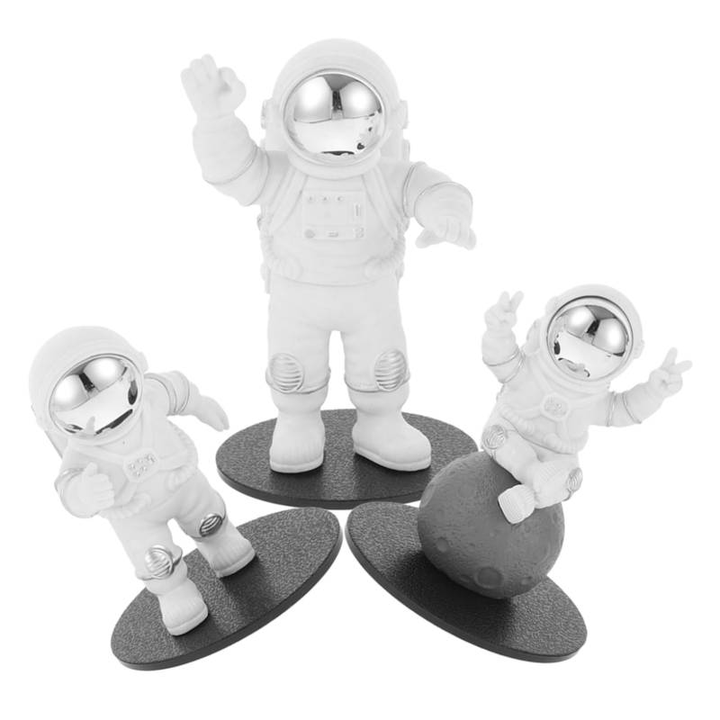 MAGICLULU 3 Teiliger Armaturenbrett Anhänger Astronautenstatue Für Das Armaturenbrett Astronauten Autodekoration Auto Astronautenstatue Auto Astronauten Armaturenbrett Zubehör von MAGICLULU