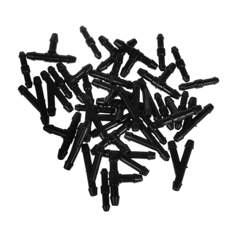 MAGICLULU 36 Stück Scheibenwischerschlauch Auto Zubehör Düse Für Scheibenwaschflüssigkeit Windschutzscheiben-reparaturflüssigkeit Windschutzscheibensprühdüse Reifenluftkappe Plastik Black von MAGICLULU