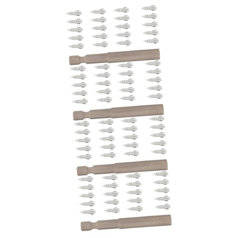 MAGICLULU 4 Sätze Anti-cleat-reifen Reifenspikes Spikes Für Winterreifen Auto-schneezubehör Reifenbolzenschrauben Schneespitzen Spikes Für Reifen Schneestollen Radbolzen Stahl 20 Stück * 4 von MAGICLULU