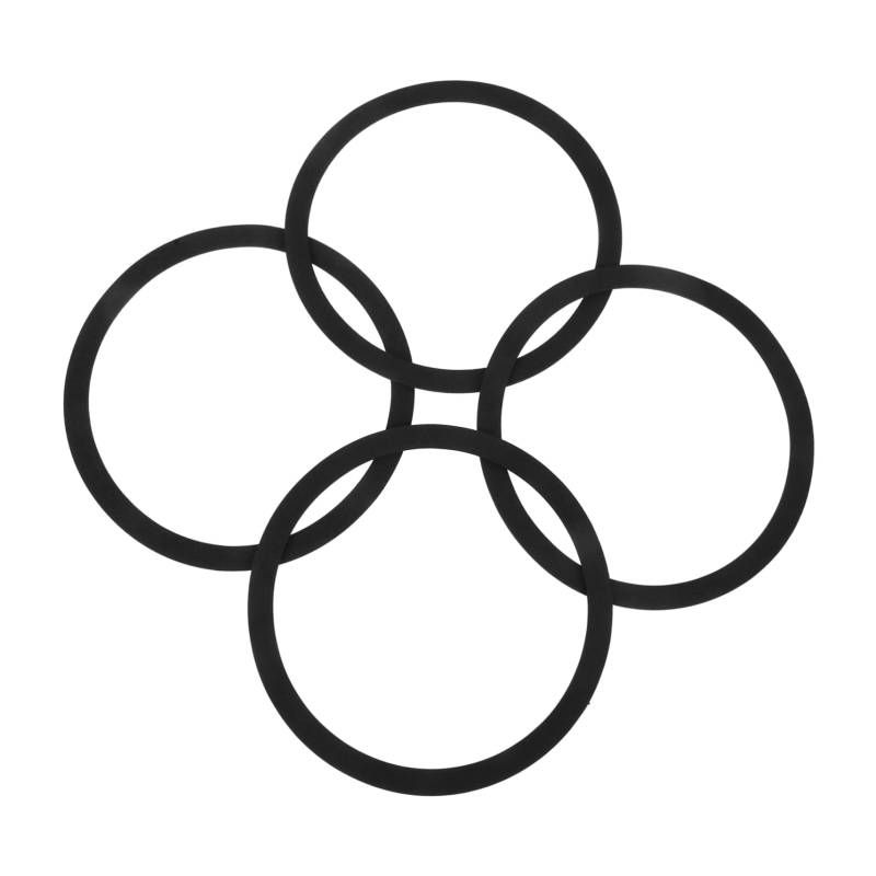 MAGICLULU 4 Stück Autozubehör Adapterring für Autolautsprecher Schaum Ersatz Universal- Lautsprecheradapter Distanzstück für die Montage von Autolautsprechern Black von MAGICLULU