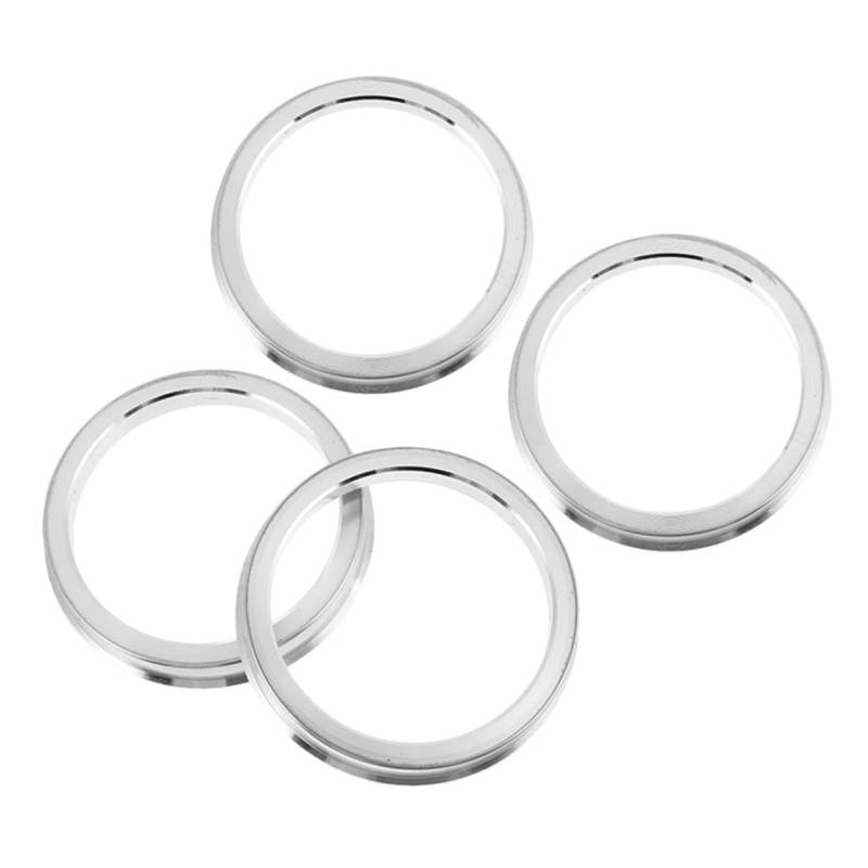 MAGICLULU 4 Stück Nabenmittelringe Metallnabenzentrierringe Reifennabenzentrierringe Ringnabe Autodekorationen Ästhetische Außendekorationen Für Radnabenringe Autoaußendekorationen von MAGICLULU