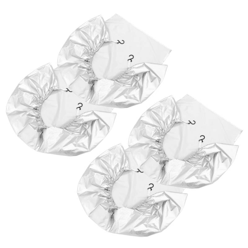MAGICLULU 4 Stück Reserveradabdeckung Schutz Reisen Radabdeckungen Für Anhänger Träger Ersatzteil Ersatzrad Beschützer Plane Wasserdicht 201 Silberbeschichtetes Tuch Silver von MAGICLULU