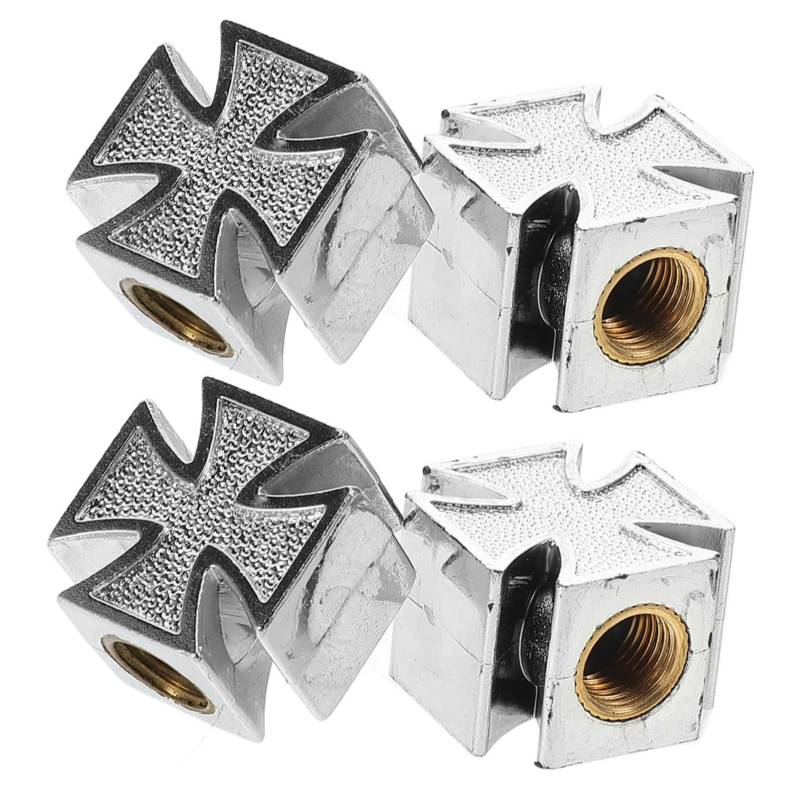 MAGICLULU 4 Stück Ventilkappe Reifenluftkappe Autoreifenkappen Reifenventilabdeckung Motorradventilstammkappen Luftreifenkappen Kappenabdeckung Für Reifenventilschaft Plastik Silver von MAGICLULU
