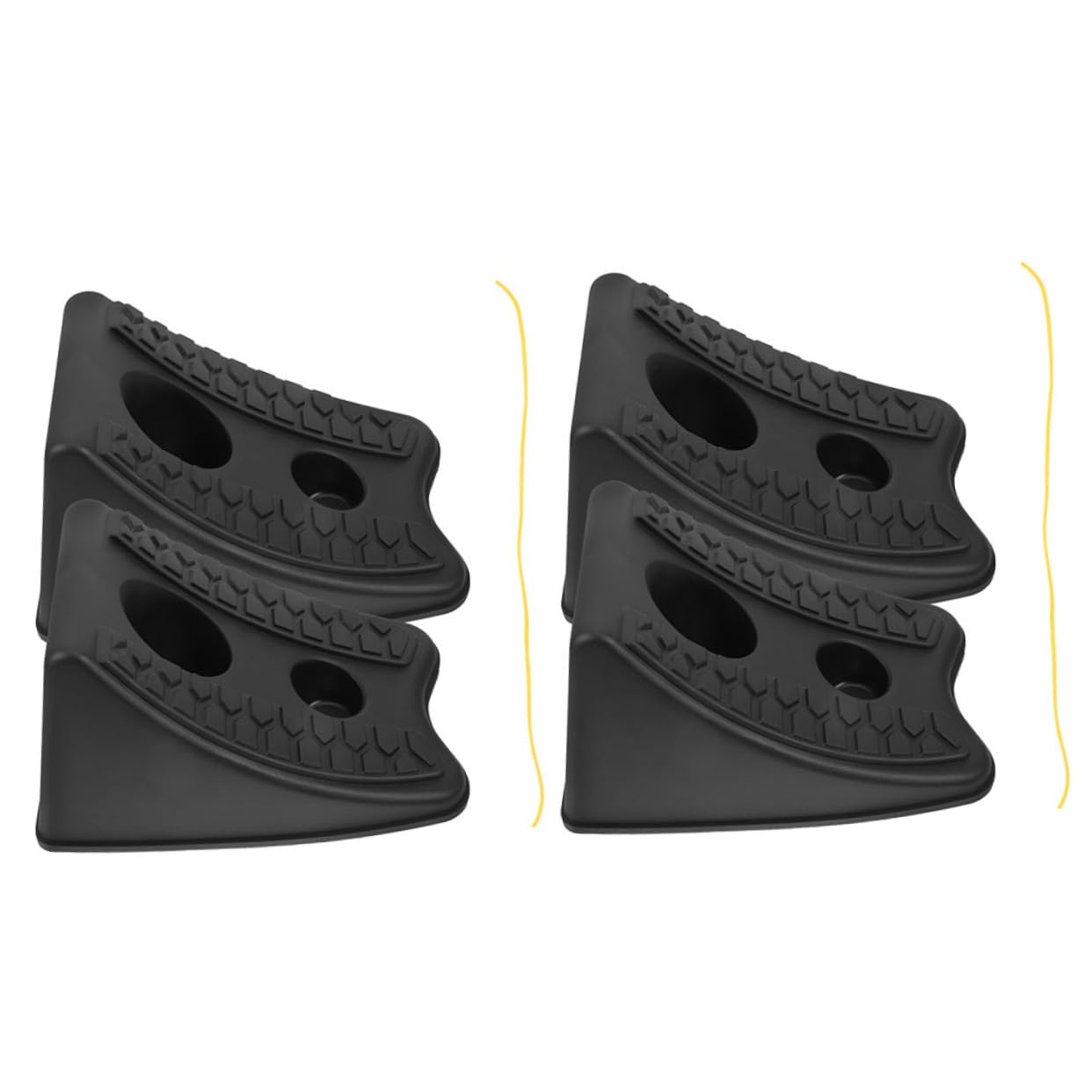 MAGICLULU 4 Stück Wohnmobilkeile Für Wohnwagen Hochleistungsradklammer Ziehen Um Automobil Schwer Radstabilisator Für Wohnmobile Rv Unterlegkeil Anhängerblöcke Abs Black MAGICLULU 4 Stück Wohnmobilkeile Für Wohnwagen Hochleistungsradklammer Ziehen Um Automobil Schwer Radstabilisator Für Wohnmobile Rv Unterlegkeil Anhängerblöcke Abs Black von MAGICLULU
