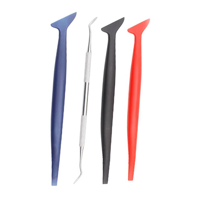 MAGICLULU 4Stücke Teiliges Auto Folierung Werkzeug Set Gap Scraper Coating Film Closing Tool Hochwertige Für Präzise Anpassungen Und Lückenbeseitigung Langlebiges Material von MAGICLULU