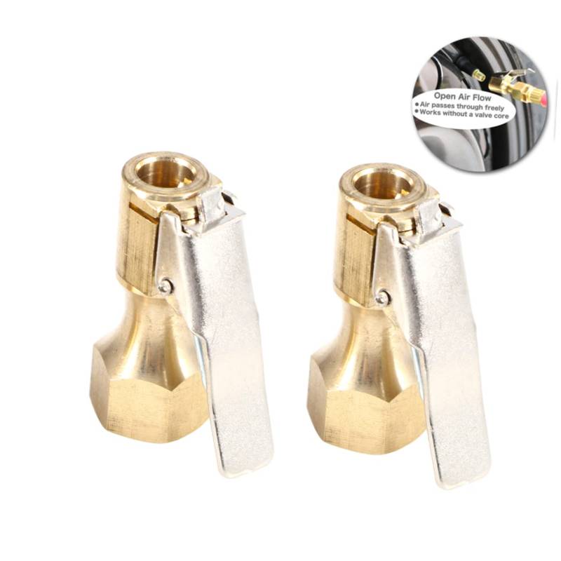 MAGICLULU 4Stücke Teiliges Luftfutter Mit Clip Für Reifeninflator Offener Langlebig Für Auto Und Fahrradreifen Einfache Handhabung Und Zuverlässige von MAGICLULU