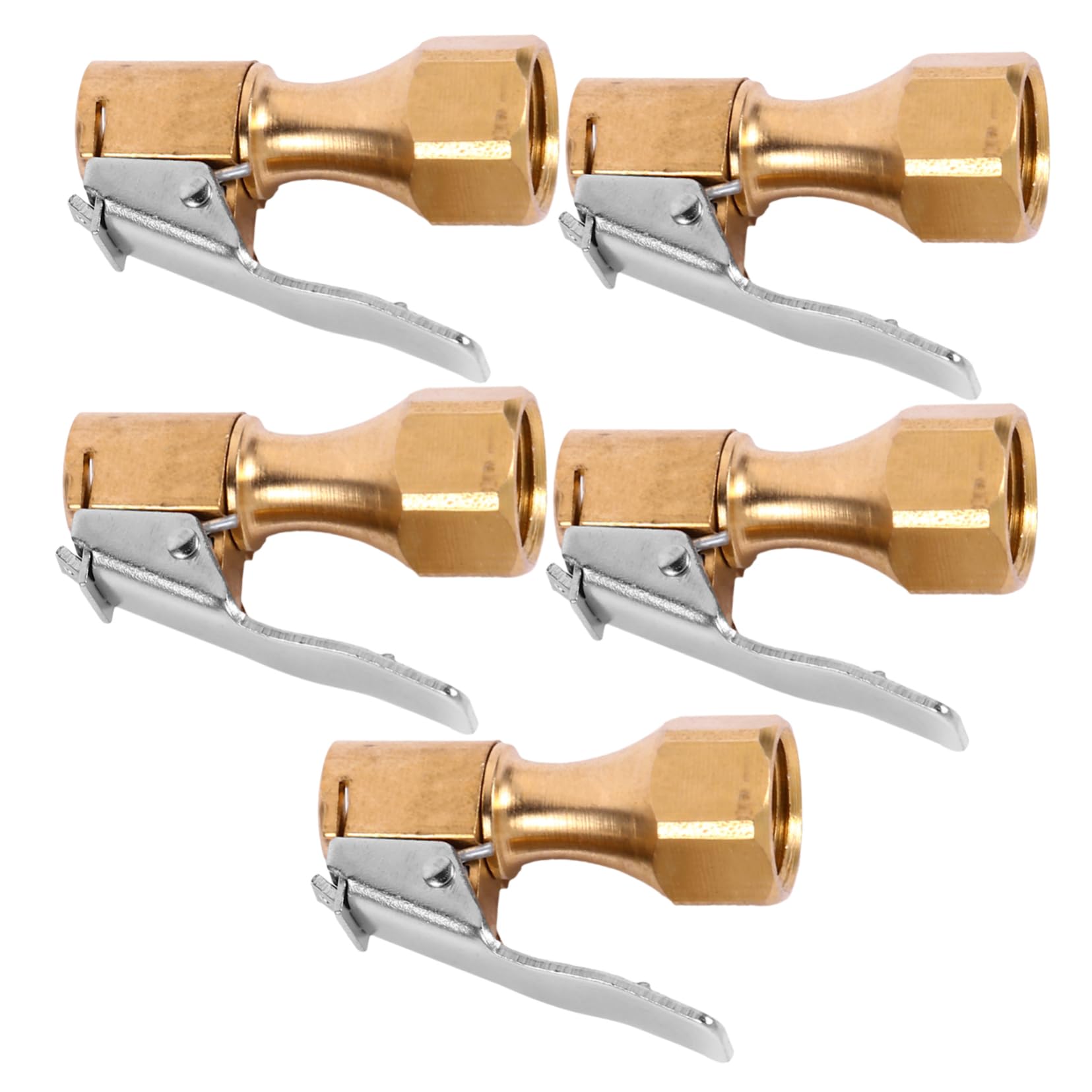 MAGICLULU 5 Stück Aufblasbares Spannfutter Luft Kompressor autoreifen Spannfutter für Reifenfüller Kupfer Golden MAGICLULU 5 Stück Aufblasbares Spannfutter Luft Kompressor autoreifen Spannfutter für Reifenfüller Kupfer Golden von MAGICLULU