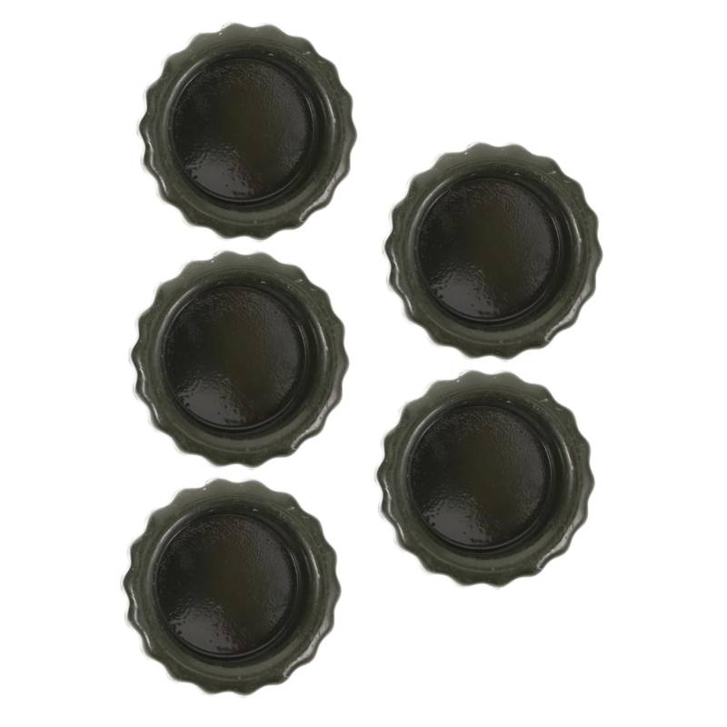 MAGICLULU 5 Stück Ölfassdeckelabdeckung Fassverschlusskappe Ersatzfässer Für Stopfentrichter Mit Wasserkappen Verdickte Spunde Spundkappe Stahlfass Fass Eisen Grün von MAGICLULU