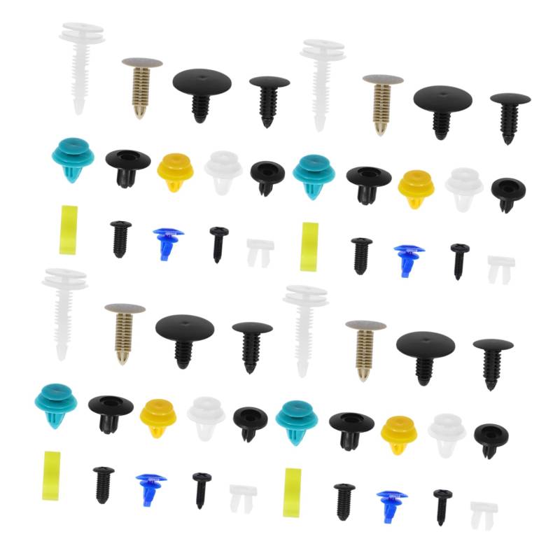 MAGICLULU 500 Stück Türverkleidungs-stoßstangenclip Clips Auto Halteklammern Türverkleidungsclip Befestigungselemente Stoßstangenniete Abs von MAGICLULU