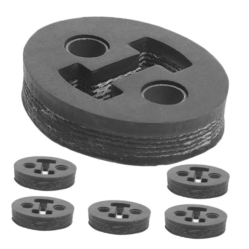 MAGICLULU 6 Stück Abgasanlagenaufhänger für Autos Auto Auspuff Aufhänger Auspuffsystem Befestigung Autoteile Montagehalterung Autoauspuffsystem Auspuffhalterung Autozubehör Gummi Black von MAGICLULU