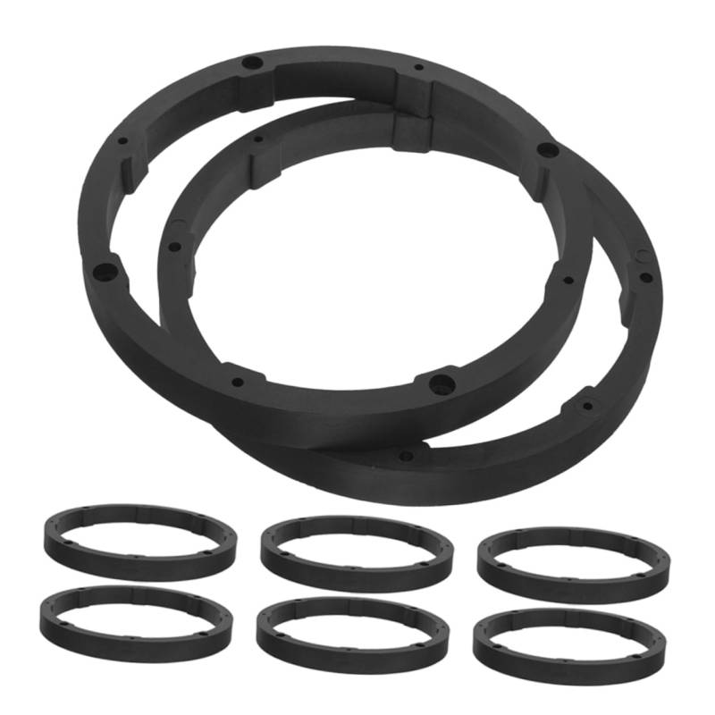 MAGICLULU 8 Stück Car Audio Pad Lautsprecher Ersatzhalterung Car Audio Halterung Auto Abstandshalter Adapter Stapelbarer Kabelbaum Subwoofer Adapter Schwarz von MAGICLULU