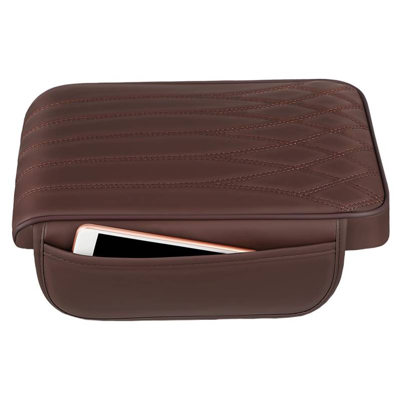 MAGICLULU Armlehnenhülle Aus Leder Pad Organizer Universelle Mittelabdeckungen Upgrade Konsole Für Die Zentrale Innenraum Autozubehörkonsolenabdeckung Für Auto Armlehnenabdeckung Für von MAGICLULU