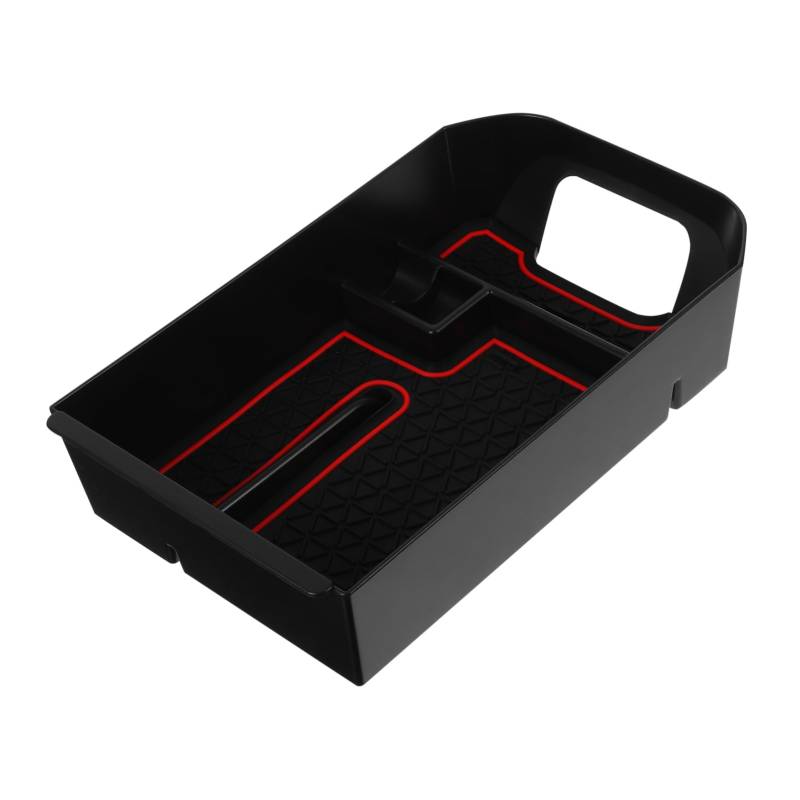 MAGICLULU Aufbewahrungsbox Tablett Kleine Organizer Fächer Ordentlich Für Das Armaturenbrett Organizer Armaturenbrett Organizer Autozubehör Pp Rot von MAGICLULU