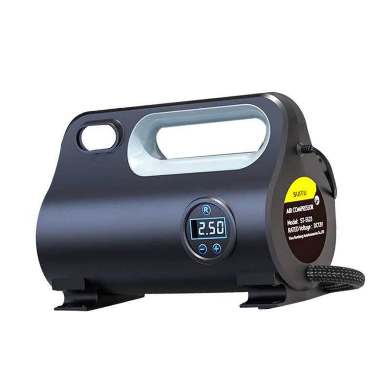 MAGICLULU Auto Luftpumpe Tragbarer Reifenfüller Für Das Auto Fahrrad Luftpumpe Tragbare Luftpumpe Fahrrad Reifenpumpe Tragbarer Luftkompressor Fahrradpumpe Black Abs von MAGICLULU