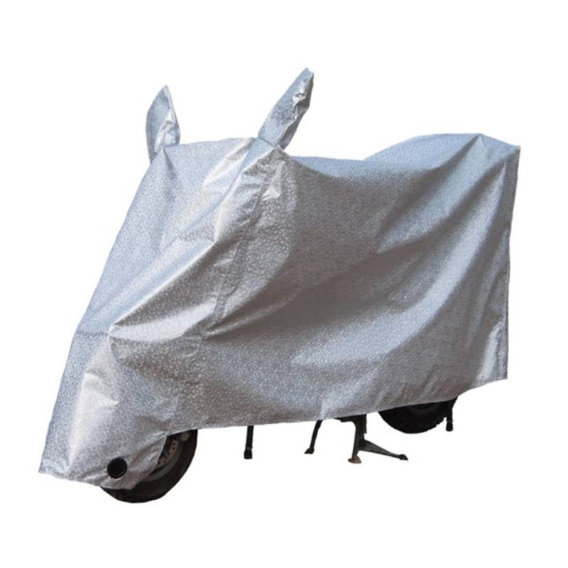 MAGICLULU Autokleidung für Autodecke Regenschutz für Roller wasserdichte Motorradabdeckungen Motorrollerabdeckung Outdoor-Motorradabdeckung Motorrad Regenschutz Motorrad-Sonnenschutz Silber von MAGICLULU