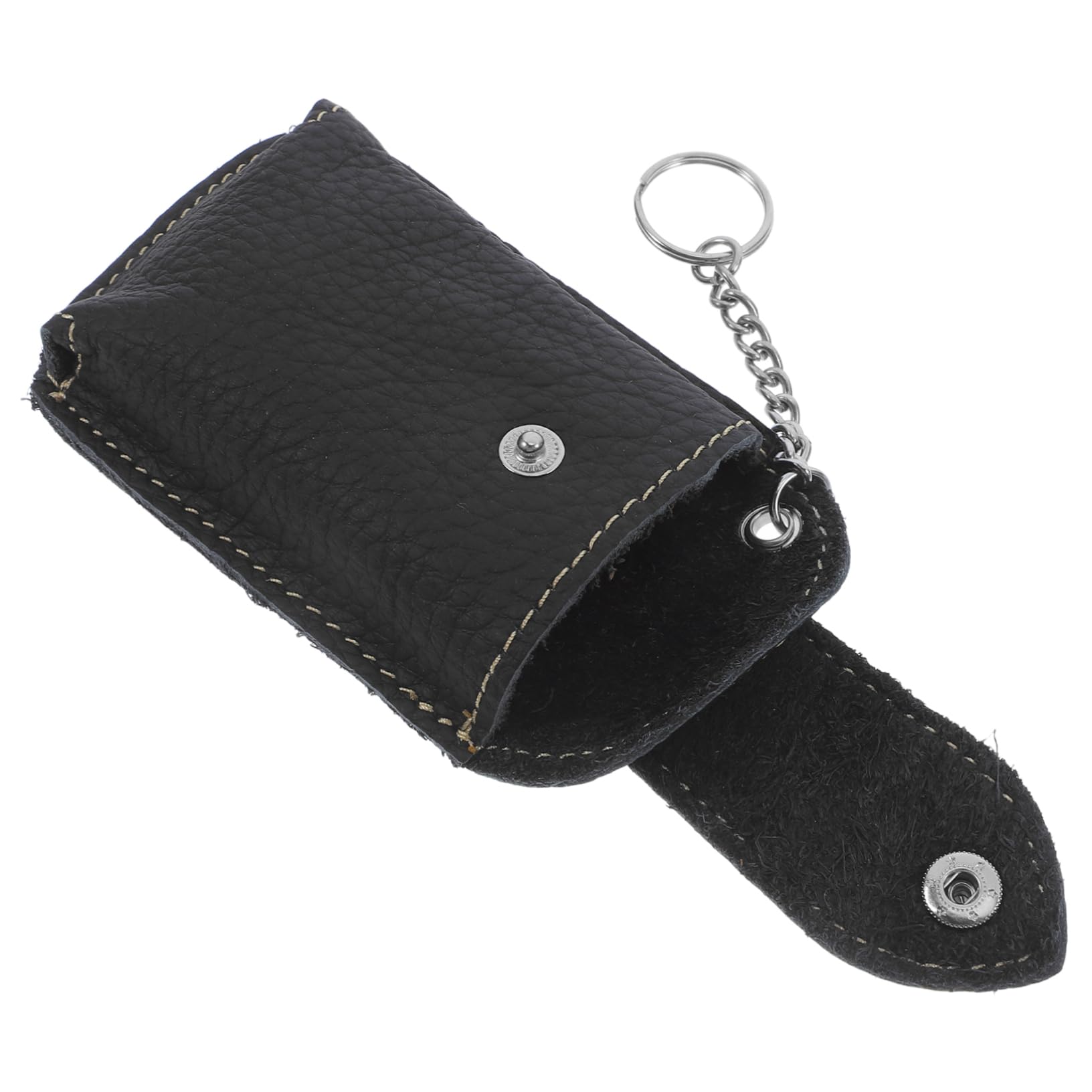 MAGICLULU Autoschlüssel Halter aus Echtleder Schlüsselanhänger Abdeckung für Autoschlüssel Kompakt und Leicht mit Praktischer Clasp Verschlussfunktion für Männer und Frauen MAGICLULU Autoschlüssel Halter aus Echtleder Schlüsselanhänger Abdeckung für Autoschlüssel Kompakt und Leicht mit Praktischer Clasp Verschlussfunktion für Männer und Frauen von MAGICLULU