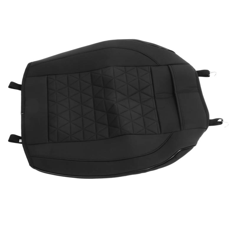MAGICLULU Autositzkissen Weiche Kissen Fahrstoff Auto Vordersitzbezug Ultragepolstert Universeller Schutz Autokissen Polster Matte Po Sitzbezüge Autositzbezug Leder Schwarz von MAGICLULU