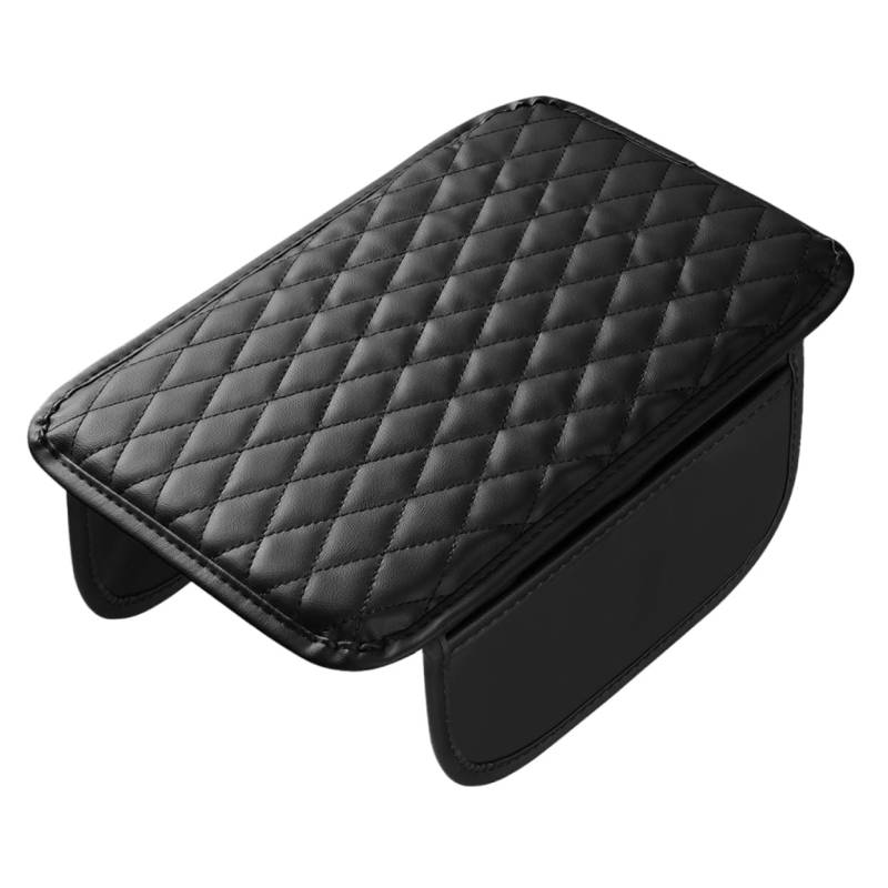 MAGICLULU Autozentrum Konsolenarmlehne Kissen Schwarz Hochwertiges Rutschfestes Armlehnen Pad Für Autos Langlebiger Schutz Für Mittelkonsole Passend von MAGICLULU