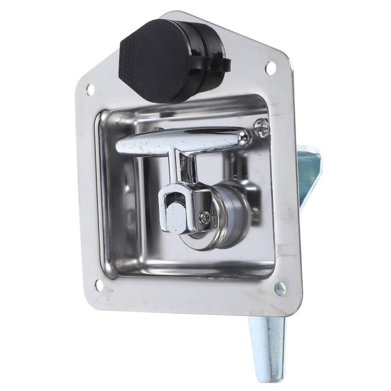 MAGICLULU Box Panel Lock Handwerker Griff Schlüssel Vorhängeschloss Anhänger Tür Riegel Paddel Schloss Rv Türschloss Ersatz Silber Edelstahl von MAGICLULU