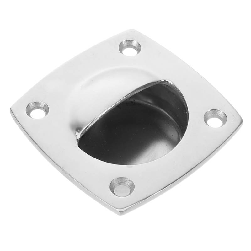 MAGICLULU Edelstahlgriff verriegeln für Yacht schwer handhaben Griffverriegelung Bootszubehör Bootstürverriegelung Bootsdeckverriegelung Bodenriegel Rostfreier Stahl Silver von MAGICLULU