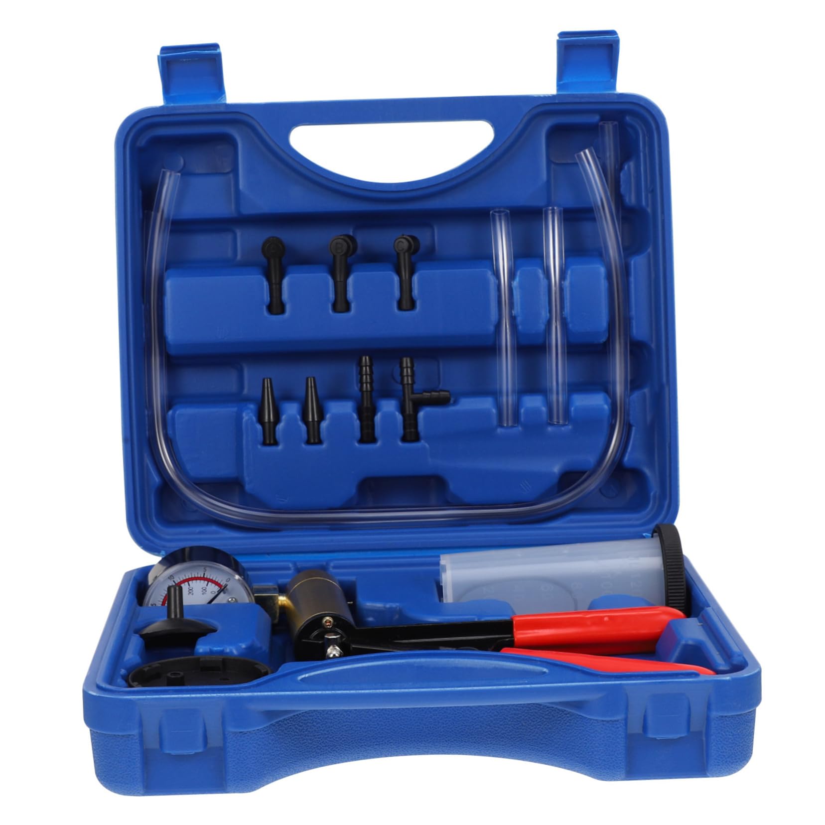 MAGICLULU Handvakuumpumpe Fluid Kraftvoll Werkzeug zum Wechseln des Bremsöls Bremsentlüftungsset Flüssigkeitsbluter Dampfschutzwerkzeug Bremsentlüfter Eisen Blue MAGICLULU Handvakuumpumpe Fluid Kraftvoll Werkzeug zum Wechseln des Bremsöls Bremsentlüftungsset Flüssigkeitsbluter Dampfschutzwerkzeug Bremsentlüfter Eisen Blue von MAGICLULU