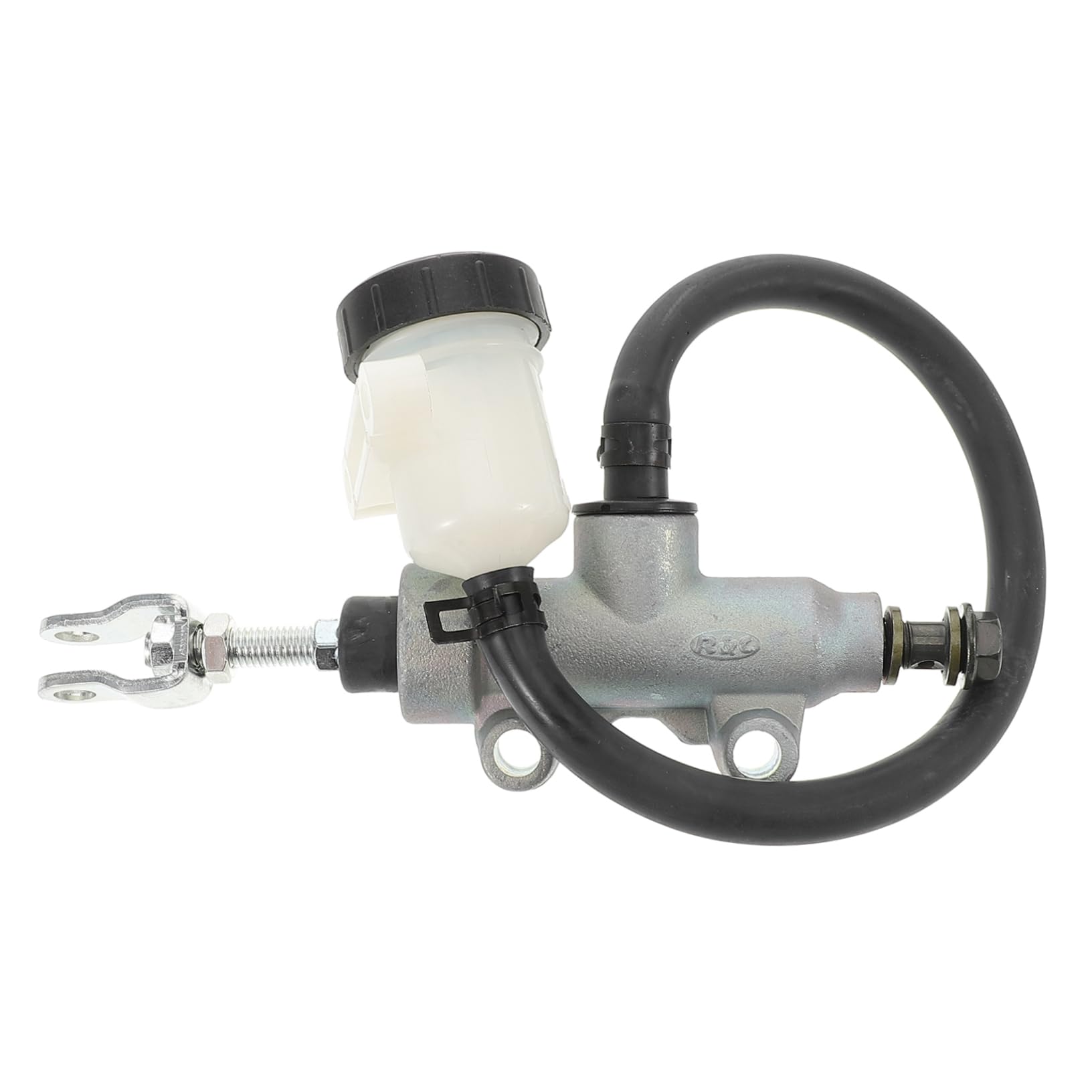 MAGICLULU Hinterradbremspumpe Bremsmeisterzylinder Motorrad-Bremspumpenzylinder Motorrad-Hydraulikzylinder ATV-Hauptzylinder Bremshydraulikzylinder Plastik Silver von MAGICLULU