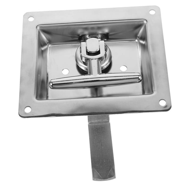 MAGICLULU Kasten Anhängerschloss Werkzeug Automobil Schlüssel Riegelschloss Wohnmobilschlösser Innere verriegeln sperren Anhänger-Panel-Schloss Wohnmobil Zubehör Gummi Silver von MAGICLULU