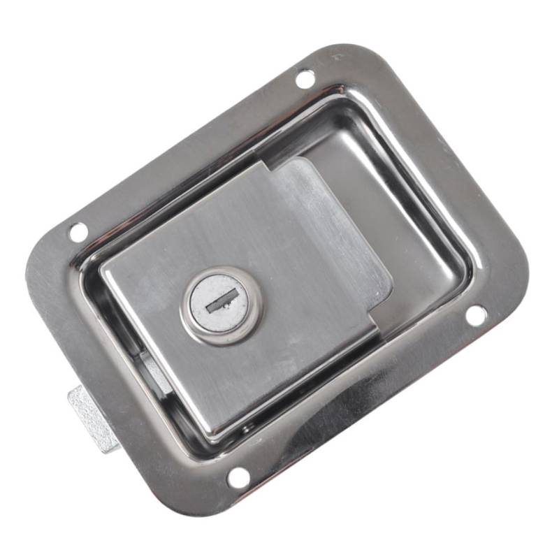 MAGICLULU Kasten Werkzeug Kasten Schloss Tür Verriegeln Für Sperren LKW Schlüssel Rostfreier Stahl Silver von MAGICLULU