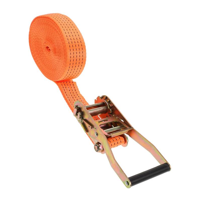 MAGICLULU Ladungsgurte ratschen binden Griff schwer Befestigung Zurren Zurrgurte für LKW-Ladeflächen Ratschengurte Spanngurte strapazierfähig Autogurte Metall Orange von MAGICLULU