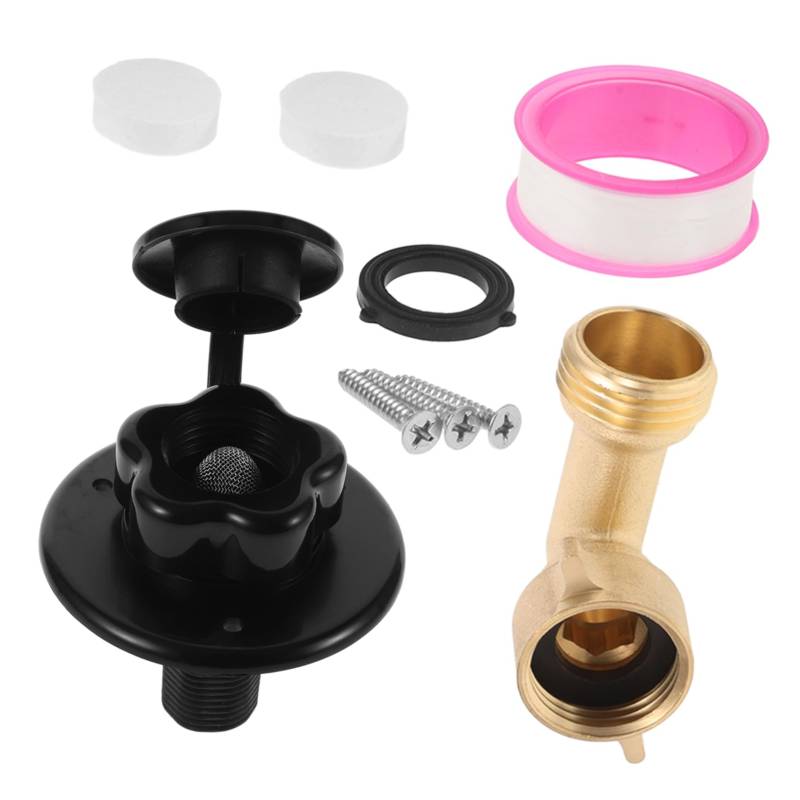 MAGICLULU Lecksicherer Stecker Austausch Des Wassereinlasses Im Wohnmobil Ersatzteile Für Wohnmobile Wassertank Rv-einlass Wohnmobil Wassereinlass Black Messing von MAGICLULU