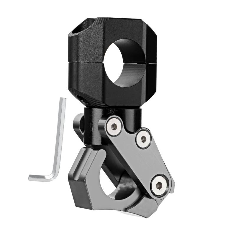 MAGICLULU Lenkerhaken Für Motorräder Faltbarer Aluminium Haken Für Helme Und Stilvolles Design Hohe Haltbarkeit Einfache Installation Passend von MAGICLULU