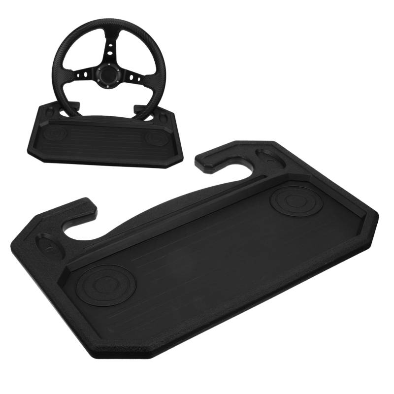 MAGICLULU Lenkradtisch Essenstablett im Auto Lenkrad Tischablage Auto -Laptop -Halterung Auto -Tabletttisch auto lenkrad schreibtisch Auto Schreibtisch Autotisch hdpe Black von MAGICLULU