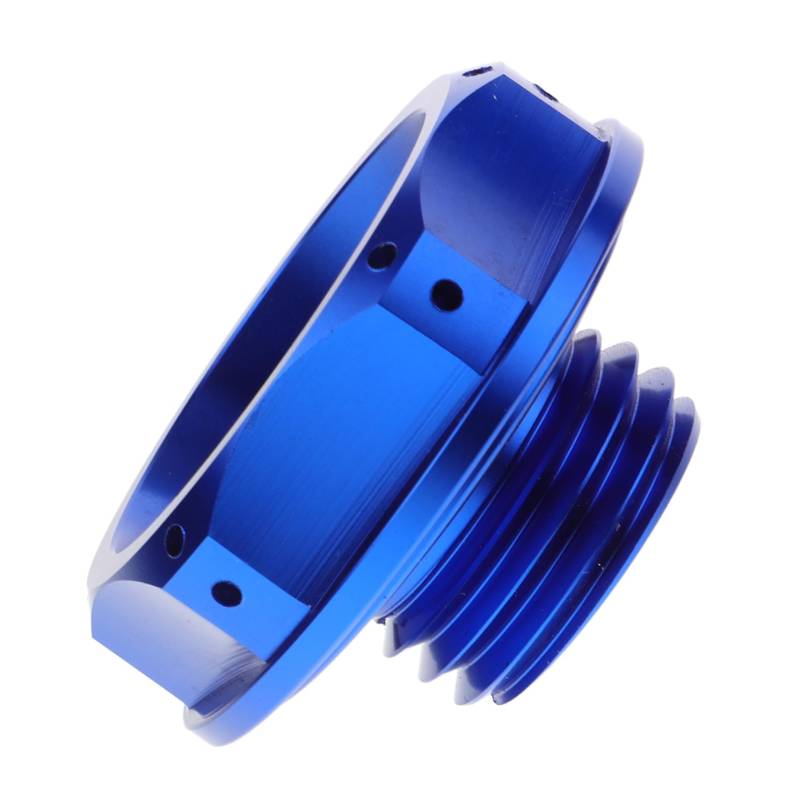 MAGICLULU Öldeckel Tankdeckel Auto Ersatz Kappe Benzin Aluminium Schlüssel Metall Blue von MAGICLULU