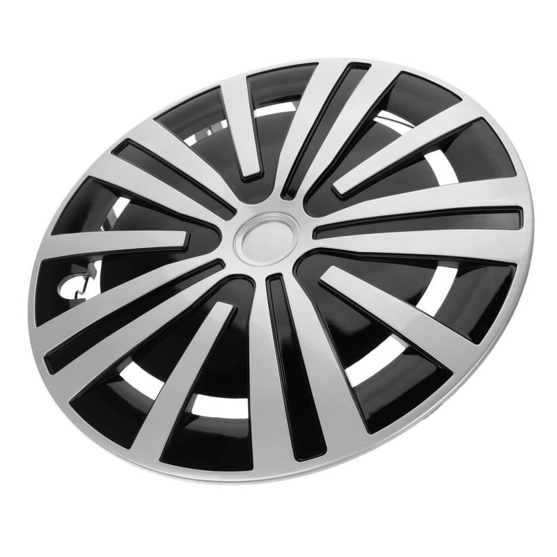 MAGICLULU Radkappe Für Universal Reinigungs LKW Radnabenkappen Abdeckung Radkappe Felge Vorne Auto Stahlschutz Moderne Hub Centric Ringe Schwarz Pp von MAGICLULU