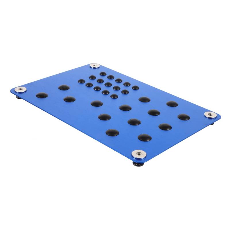 MAGICLULU Seitenschritte Auto-Teppich-fersenpolster Auto-fußmatten-fersenpolster Auto Bodenmatte Kfz-fußmatten Schutz Autoboden-teppichmatte Pedale Aluminiumlegierung Blue von MAGICLULU