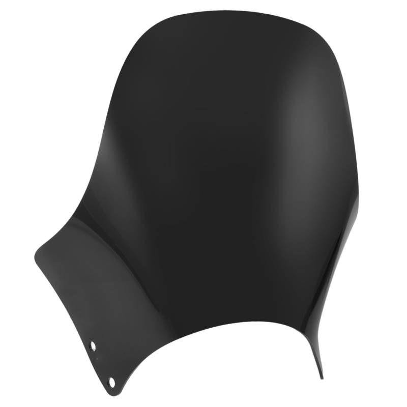 MAGICLULU Windschutzscheibe Deflektor Motorrad Windschutzscheibe Zubehör Straße Ersatz Motorrad Abdeckung Vorne PC Schwarz von MAGICLULU