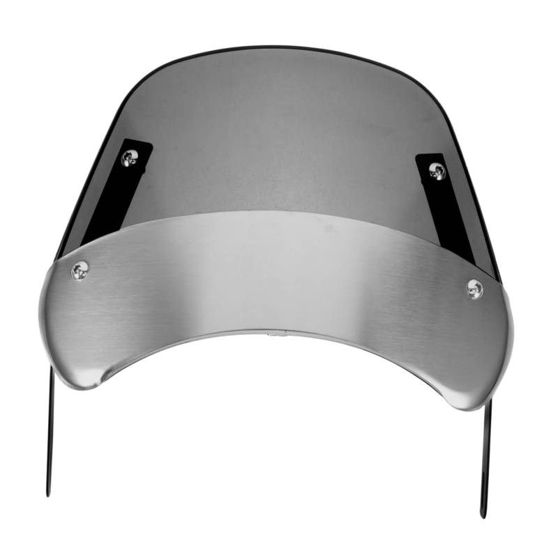 MAGICLULU Windschutzscheibe groß Universal- Motorrad windabweiser Windablenktor Windschott Motorrad Plastik Grey von MAGICLULU