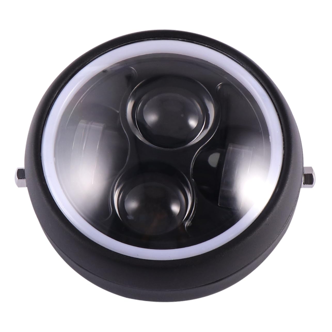 MAGICLULU für Motorräder Retro Frontleuchte Schwarz mit Kristallglas Einfache Installation Hochwertiges Design für Verbessertes Aussehen und Schutz MAGICLULU für Motorräder Retro Frontleuchte Schwarz mit Kristallglas Einfache Installation Hochwertiges Design für Verbessertes Aussehen und Schutz von MAGICLULU