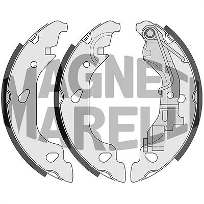 Magneti Marelli Bremsbacke [Hersteller-Nr. 360219192195] für Fiat von MAGNETI MARELLI