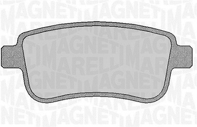 Magneti Marelli Bremsbeläge hinten (Satz) [Hersteller-Nr. 363916060382] für Renault von MAGNETI MARELLI