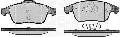 Magneti Marelli Bremsbeläge vorne (Satz) [Hersteller-Nr. 363916060672] für Renault von MAGNETI MARELLI