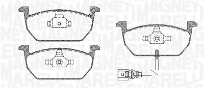 Magneti Marelli Bremsbeläge vorne (Satz) [Hersteller-Nr. 363916060819] für Audi, Seat, Skoda, VW von MAGNETI MARELLI